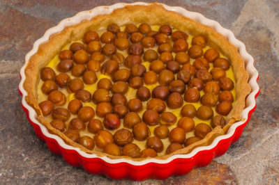 Photo de recette de tarte aux mirabelles et crème pâtissière, fruits d'été, prunes, facile, bio, healthy de Kilomètre-0, blog de cuisine réalisée à partir de produits de saison et issus de circuits courts