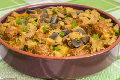 Photo de recette de curry, aubergines, cuisine ivoirienne, Côte d'Ivoire, africaine, cuisine du monde, légumes, été, boulettes, lait de coco, épices, bio, facile, mijoté, léger, Kilomètre-0, blog de cuisine réalisée à partir de produits de saison et issus de circuits courts