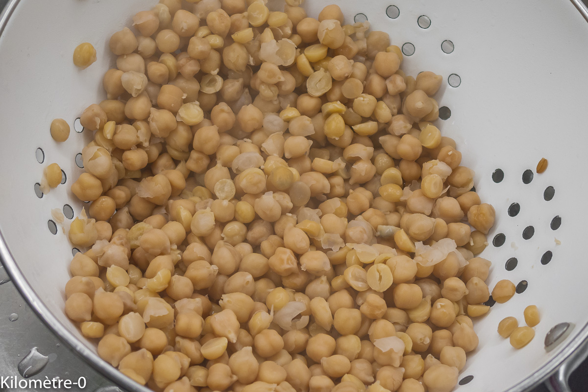 Photo de recette de cuisson des pois chiches germés, légumineuses germées, végé, bio, facile temps de cuisson, technique de cuisson, Kilomètre-0, blog de cuisine réalisée à partir de produits de saison et issus de circuits courts